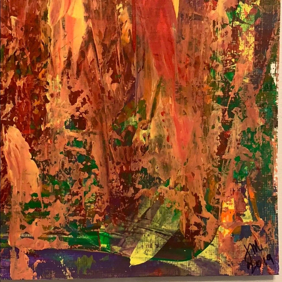 Red, Yellow, Green, Blue, Orange original acrylic - Picture 3 of 5